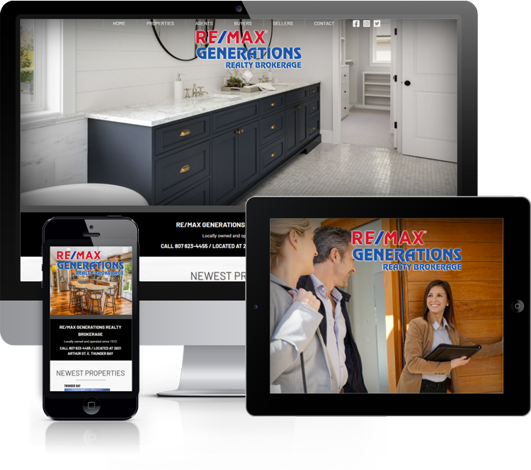 Website for Re/Max Generations Realty